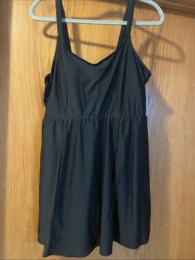torrid Black One-Piece Swim Dress L43